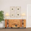 3-tlg. Sideboards Altholz Massiv Natur Bild 3