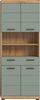 Xonox Scout Hochschrank (B/H/T: 74x191x31 cm) in Salbei und Artisan Eiche Nachbildung Bild 2