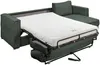 Vente-unique - LORETO Sofa SamtStoff Grün - B 223 cm152 cm x H 90 cm x L 298 cm Bild 4