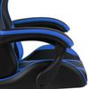 vidaXL Gaming-Stuhl mit Fußstütze Schwarz und Blau Kunstleder 20526 Bild 5