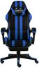 vidaXL Gaming-Stuhl mit Fußstütze Schwarz und Blau Kunstleder 20526 Bild 2