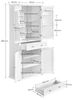 Vasagle Küchenschrank mit Schublade, 4 verstellbare Ablagen, 6 Türfächer, Holz weiß, 40 x 76 x 182,1 cm Bild 5