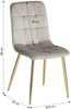 Homestyle4u '2334', Esszimmerstuhl 4er Set, Creme Bild 3