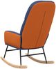 Schaukelstuhl Blau Stoff [341046] Bild 5
