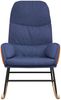 Schaukelstuhl Blau Stoff [341046] Bild 3