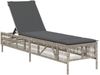 vidaXL Sonnenliegen mit Auflagen 2 Stk. Hellgrau Poly Rattan 3261601 Bild 4