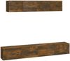 4-tlg. TV-Schrank-Set Räuchereiche Holzwerkstoff [3114539] Bild 2