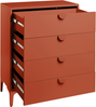 Kommode mit 4 Schubladen ARDURA Metall Goldbraun Bild 4