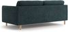 Micadoni Sofa Eden 3-Sitzer Strukturierter Stoff Grün Blau Melange Bild 3