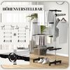 HOMCOM Wäscheständer Trockenständer mit Rollen, Wäscheturm für Indoor, Outdoor, für Indoor, Outdoor, Stahl Schwarz 80,142 x 55 x 172 cm Bild 4