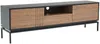 Vente-unique - ZINORI TV unit MetallHolz, Platte SchwarzBraun - B 40 cm x H 55 cm x L 180 cm Bild 3
