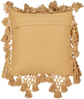 Kissen 2er Set Ohne Muster OLEARIA Baumwolle 45 x 45 cm Sandbeige Bild 5