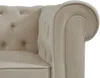 Vente-unique - CHESTERFIELD Sessel SamtStoff Beige - B 78 cm x H 72 cm x L 82 cm Bild 4