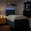 vidaXL Boxspringbett mit Matratze Blau 120x200 cm Stoff 3292754 Bild 5