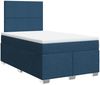 vidaXL Boxspringbett mit Matratze Blau 120x200 cm Stoff 3292754 Bild 3