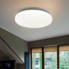 LED Deckenlampe, weiß, Metall, neuralweiß, rund, D 28 cm Bild 2