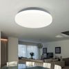 LED Deckenlampe, weiß, Metall, neuralweiß, rund, D 28 cm Bild 3