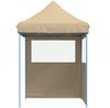 vidaXL Pop-Up Partyzelt, faltbar, Stahl / PE, Beige, mit 2 Seitenteilen, 306 x 200 x 200 cm Bild 3