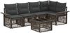 vidaXL Gartensofa-set 6 pcs Grau Poly-Rattan 3434831 Bild 2