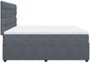 vidaXL Boxspringbett mit Matratze Dunkelgrau 180x200 cm Samt 3292413 Bild 5