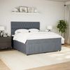 vidaXL Boxspringbett mit Matratze Dunkelgrau 180x200 cm Samt 3292413 Bild 3