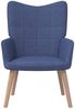 vidaXL Relaxsessel Blau Stoff [327923] Bild 3