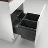 NABER 8013400 Abfallsammler 27,5 (12+15,5) Liter COX® BASE 360 K/500-2 ohne Biodeckel, anthrazit, H 360 mm Bild 3