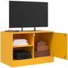 vidaXL TV-Schrank Senfgelb 67x39x44 cm Stahl 841697 Bild 5
