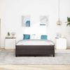 vidaXL Boxspringbett mit Matratze Dunkelbraun 140 x 200 cm Stoff 3398496 Bild 3