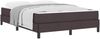 vidaXL Boxspringbett mit Matratze Dunkelbraun 140 x 200 cm Stoff 3398496 Bild 2