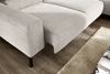 KAWOLA Sofa DELIA Ecksofa Feincord silber mit motorischem Sitzvorzug Recamiere rechts 74 x 219 x 276 cm Bild 2