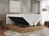 Boxspringbett mit Kopfteil und Topper, Polsterbett - ALBERO 2 - 160 x 200 cm - Weiß Kunstleder - H3 Bild 3