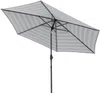 Doppler myZone Sonnenschirm / Mittelmastschirm "Auto Tilt 305", Blockstreifen anthrazit, Ø 305 cm Bild 3