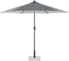 Doppler myZone Sonnenschirm / Mittelmastschirm "Auto Tilt 305", Blockstreifen anthrazit, Ø 305 cm Bild 5