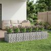 vidaXL Gabionen-Hochbeet 2 pcs Silber 3422219 Bild 5