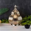 Marrakesch Orient & Mediterran Interior Nachttischlampe Orientalische Tischlampe Mahana handgefertigt aus Metall in Silber, Handarbeit Bild 2