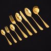 Brixy Besteckset - Gold - 39-teilig - 6 Personen Besteck - Mehrere Gänge - Messer/Löffel/Gabel - Edelstahl - Gold Bild 2