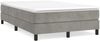 vidaXL Boxspringbett mit Matratze Hellgrau 120x200 cm Samt, Härtegrad: H2 [3144321] Bild 2