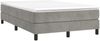vidaXL Boxspringbett mit Matratze Hellgrau 120x200 cm Samt, Härtegrad: H2 [3144321] Bild 3