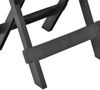 vidaXL Gartentisch Klappbar Anthrazit 45x43x50 cm Kunststoff 48810 Bild 5