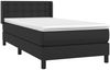 vidaXL Boxspringbett mit Matratze Schwarz 100x200 cm Kunstleder 3130763 Bild 3