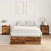 vidaXL Aufbewahrungsbettgestell Altholz 120 x 190 cm Holzwerkstoff 3335427 Bild 4