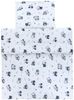 TupTam Kinderbettdecke-Set, Ganzjahresdecke, 2tlg., 1x Bettdecke, 1x Flachkissen, Baufahrzeuge / Bagger / Blau / Hellgrau, 135x100 cm Bild 4