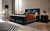 Boxspringbett Sevilla mit LED und Stauraum 160x200 Schwarz H2 (bis 70kg) Bild 4