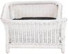 Krines Home Hundekorb Großer Rattan Hundekorb geflochten Hundebett Hund hoch mit Kissen, Rattan Korb, Hundecouch Bild 3