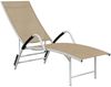 vidaXL Sonnenliege Textilene und Aluminium Creme 310522 Bild 2