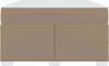 vidaXL Bettrahmen mit Matratze Cappuccino 120 x 200 cm Stoff 3399237 Bild 5