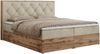 Boxspringbett, Schlafzimmerbett, Bettkasten - VENETO - 140 x 200 cm - Beige Velvet - H4 Bild 4