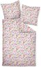 Janine Modern Art Mako-Satin Bettwäsche 135x200 Blumenwiese Blüten bunt 42123-09 Bild 1