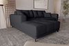 99rooms Massimo Ecksofa Strukturstoff NEVE Schwarz mit Schlaffunktion Links Bild 2
